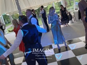 Beth & Jamie's evening reception at Longstowe Hall