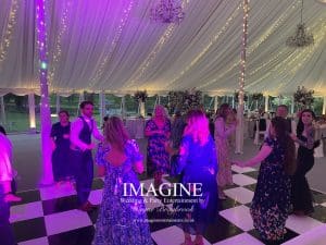 Beth & Jamie's evening reception at Longstowe Hall