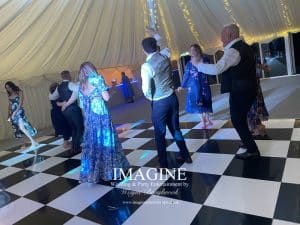 Beth & Jamie's evening reception at Longstowe Hall