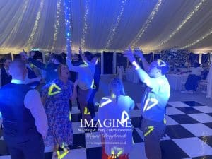 Beth & Jamie's evening reception at Longstowe Hall